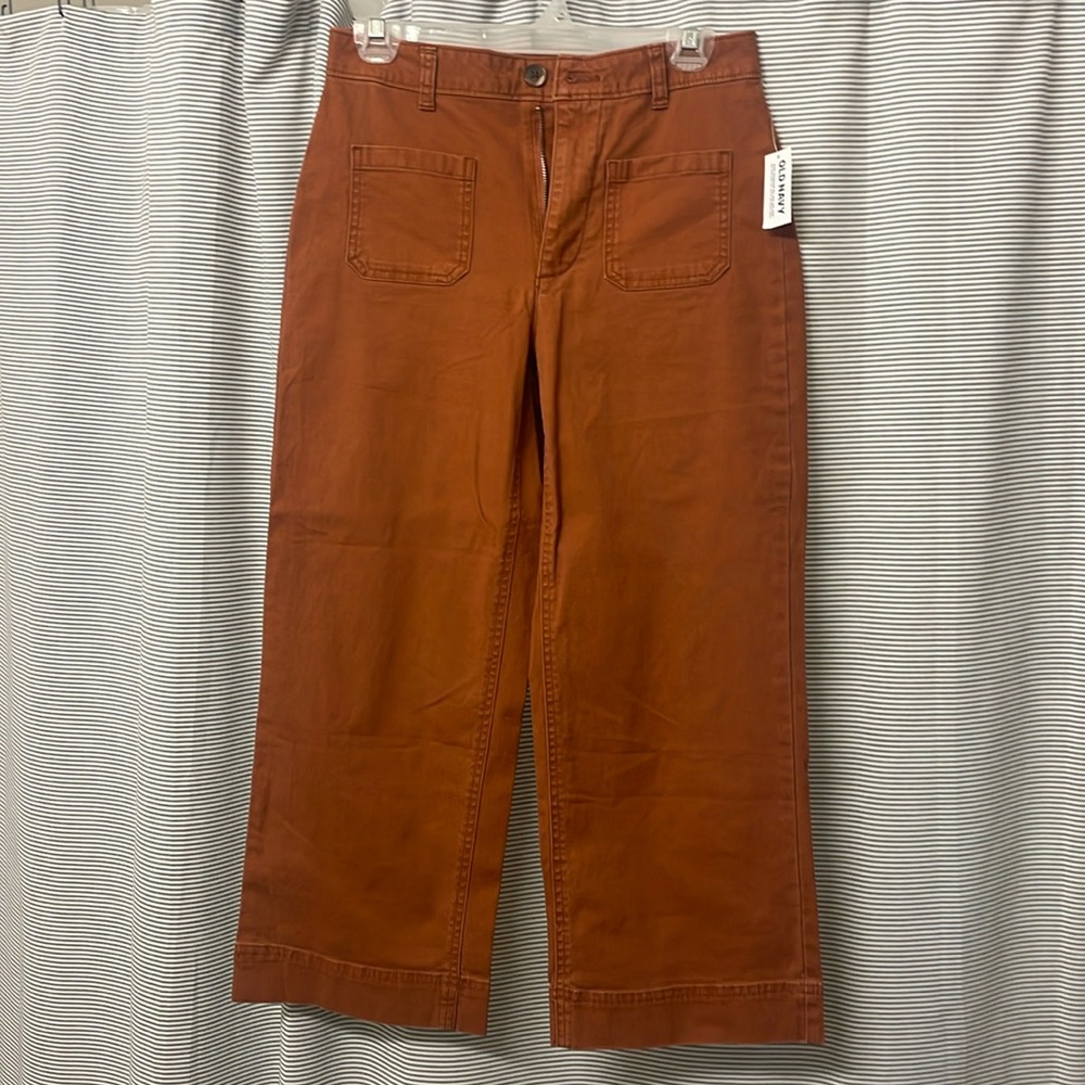 Rust colored wide leg pant